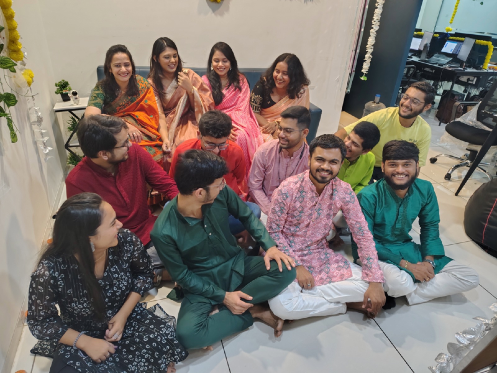 The EAlphabits team posing together at the Ahmedabad HQ