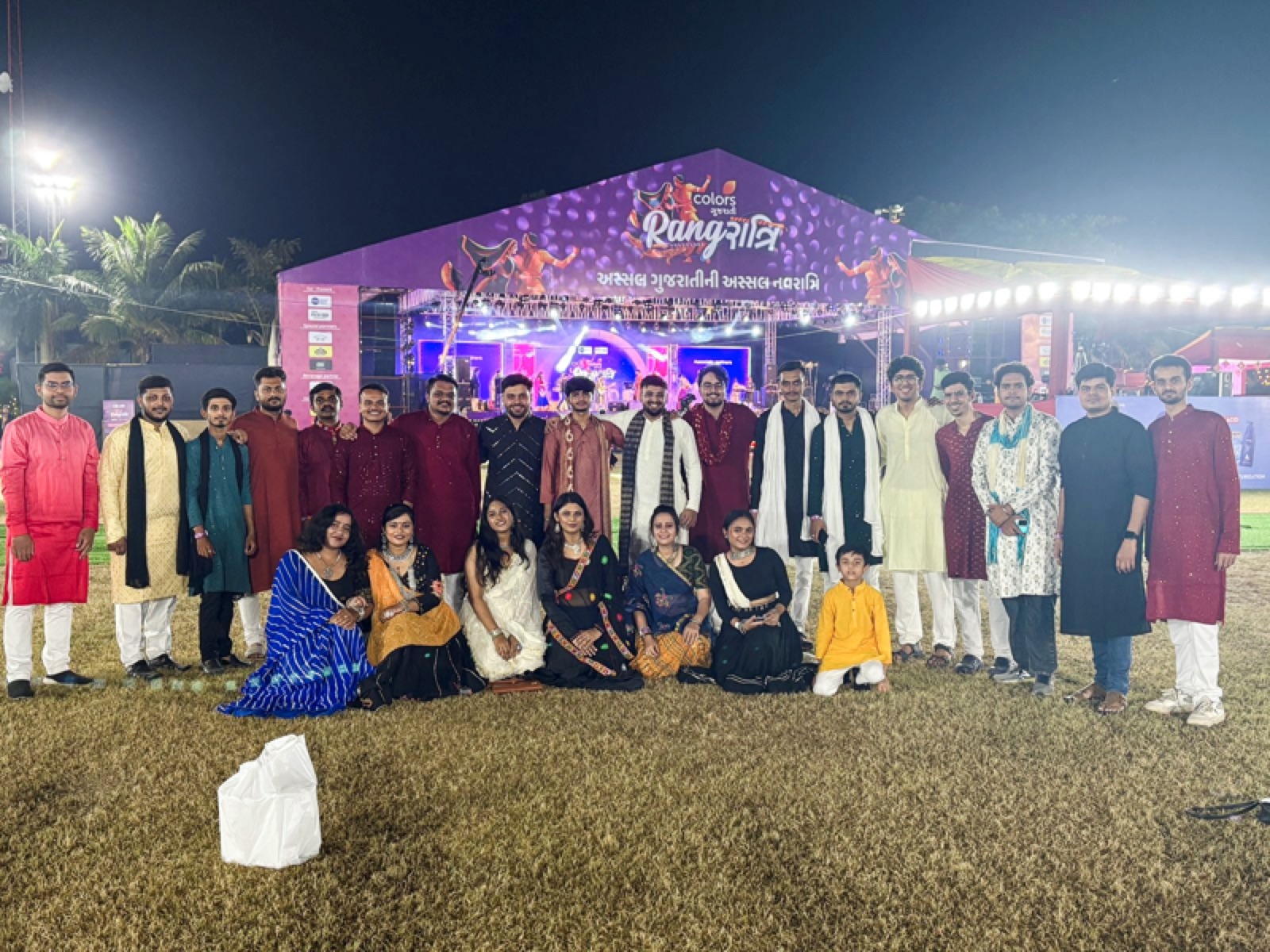 Navratri night celebration with the team